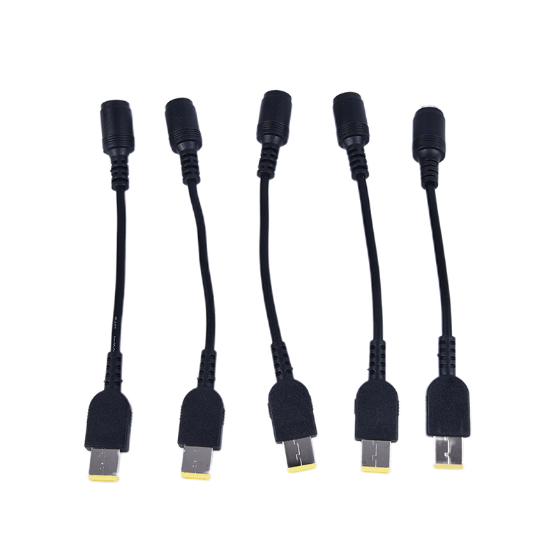 Round Jack to Square Plug Adapter Charger Power Converter For Lenovo Thinkpad