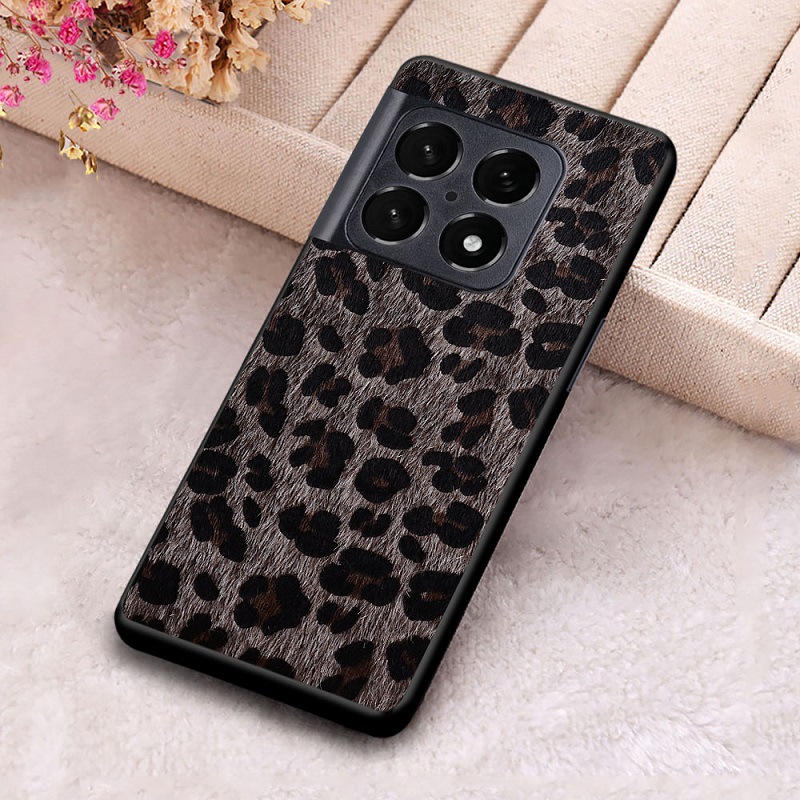 Applicable [ OnePlus ]Oneplus 10 Pro Mobile Phone Protective Case Fashion Leopard Print Fur Phone Shell. 