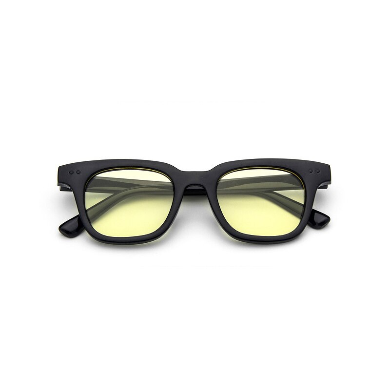 【VisioN Shop】C3yellowRetro Sunglasses Women Purple Blue Yellow Candy Color Lens Sunglass Goggles Glasses Shades Lunette Oculo. 