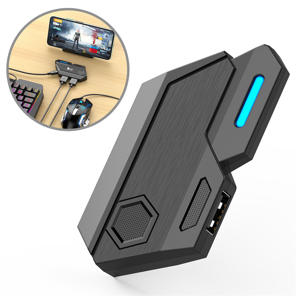 Keyword Mouse Adapter Plug Play Game Consoles Phones Accessories Keyboard Mouse Converter Compatible For Android IOS System. 