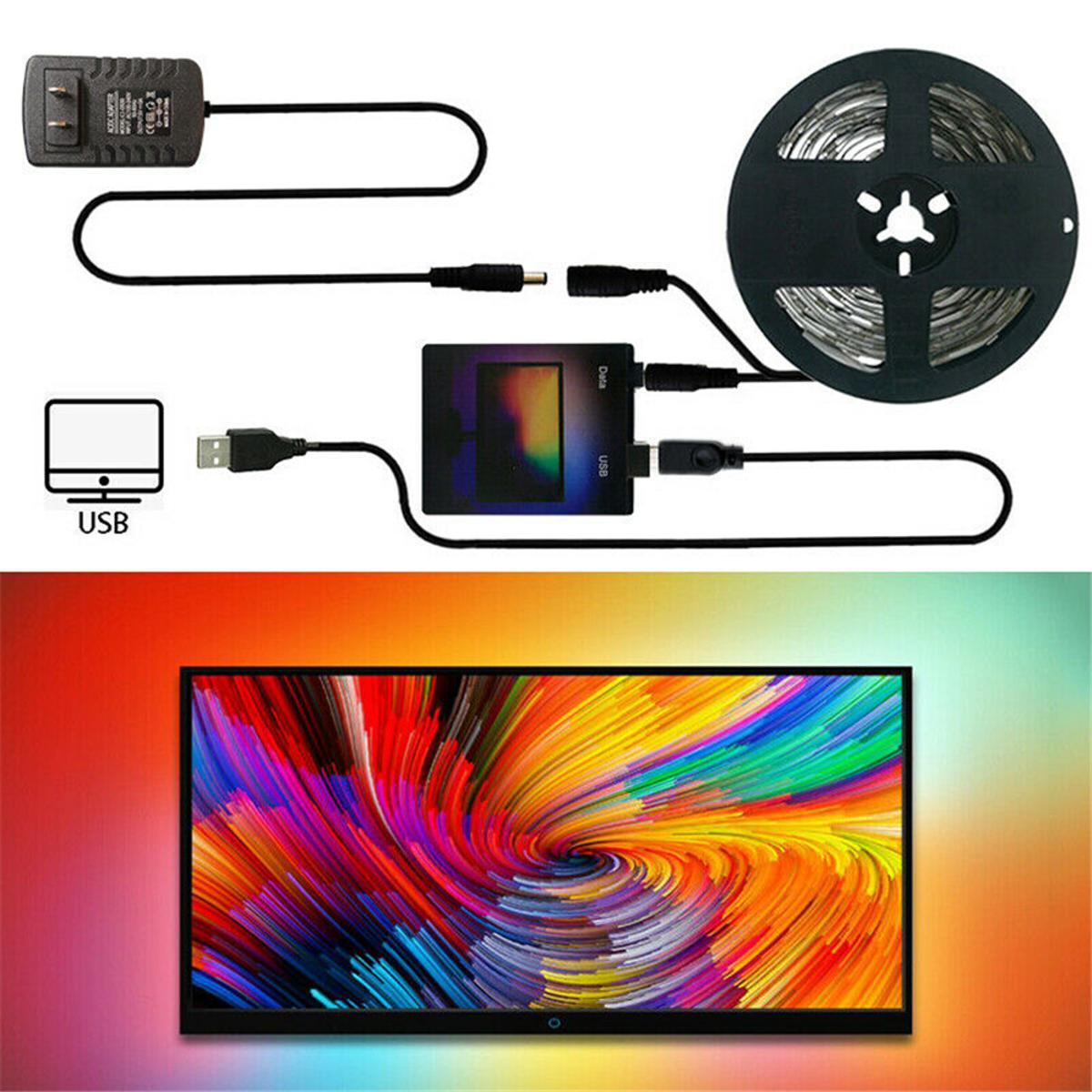 60 lights/meter TV USB TV background light with computer display decorative light LED Backlight Belt Computer Display Fantasy Decorative Light Simple Fidelity design