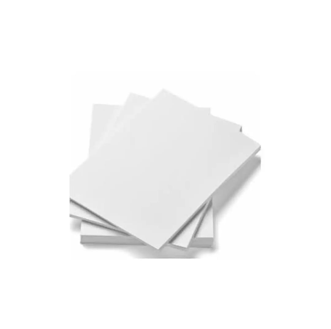 220 gsm A4 Size Solid cardstock Matte White Paper - 100 Sheet Bundle. 
