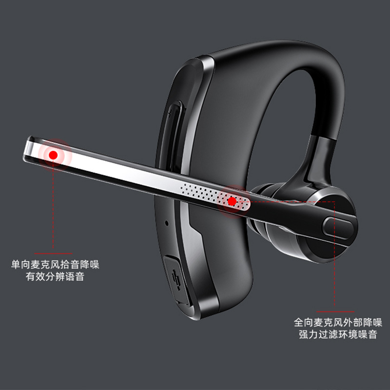 P8C New Private Model Bluetooth Headset Wireless Ear-hanging Single Ear Super Long Standby ENC Call Double Mark Noise Reduction Headset. 