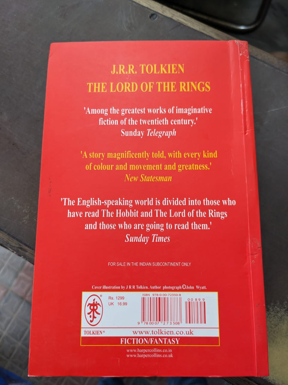 The Lord of the Rings by J. R. R. Tolkien - Yellow Pages - Paperback. 