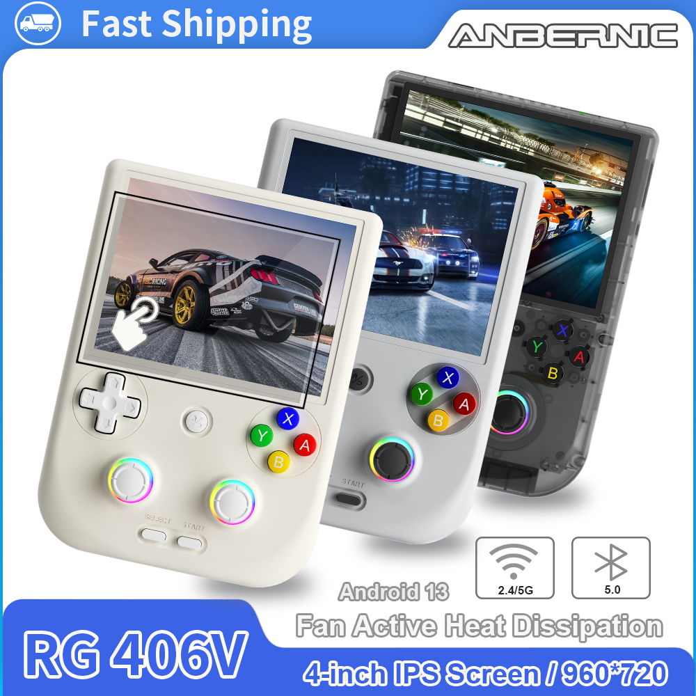 ANBERNIC RG 406V Video Handheld Game Console 4 IPS HD Touch Screen Android 13 Wifi Retro Games Player Supports 1080p DP RG406V