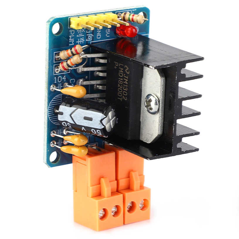 Motor drive module LMD18200 H-bridge motor with adjustable speed and power display 3A 75W. 