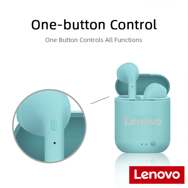 【Ready Stock+FREE Shipping+COD】Handsfree Headset Earphone Bluetooth Doff Inpods Lenovo I12 TWS V5. 
