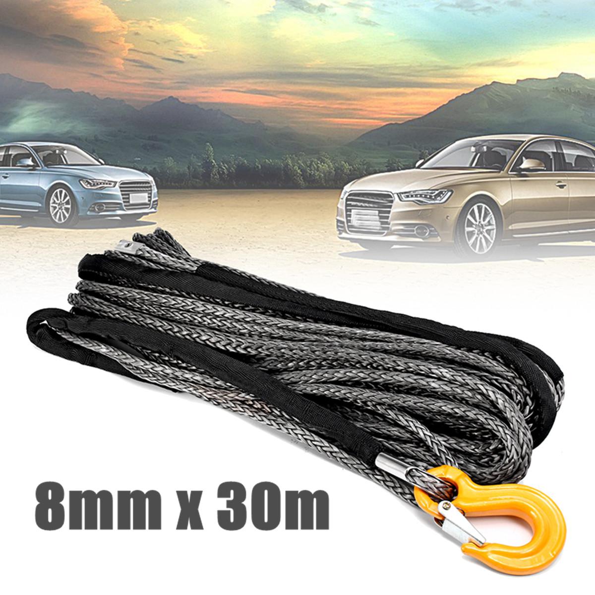 New Warrior Black Edition Synthetic Winch Rope High Molecular Polyethylene