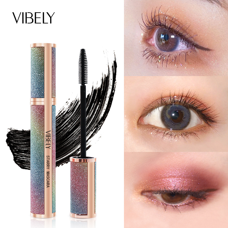 VIBELY Starry Sky Lengthening Mascara Dense curl, waterproof, long-lasting, sweatproof, non-smudging, Internet celebrity live broadcast
