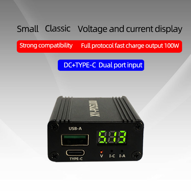 PDS100 QC4.0 QC3.0 Type-C DC12-28V 100W Step Down Mobile phone quick charger module for Huawei SCP/FCP Apple PD Qualcomm