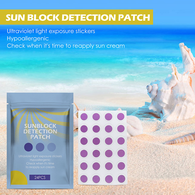 24pcs Uv Detecting Patches Uv Test Stickers Uv Stickers Sunscreen Effect Test Sticker Sun Protection Reminder Safe Sunscre Creek. 