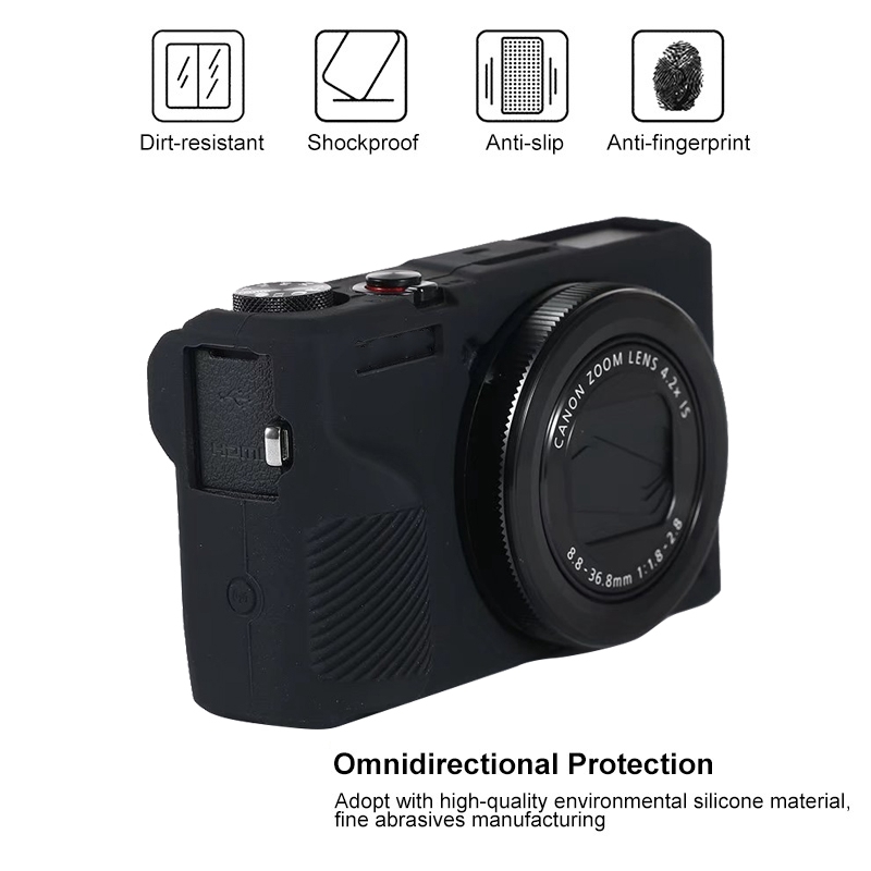 For Canon PowerShot G7 X Mark III / G7X III / G7X3 Soft Silicone Protective Case. 