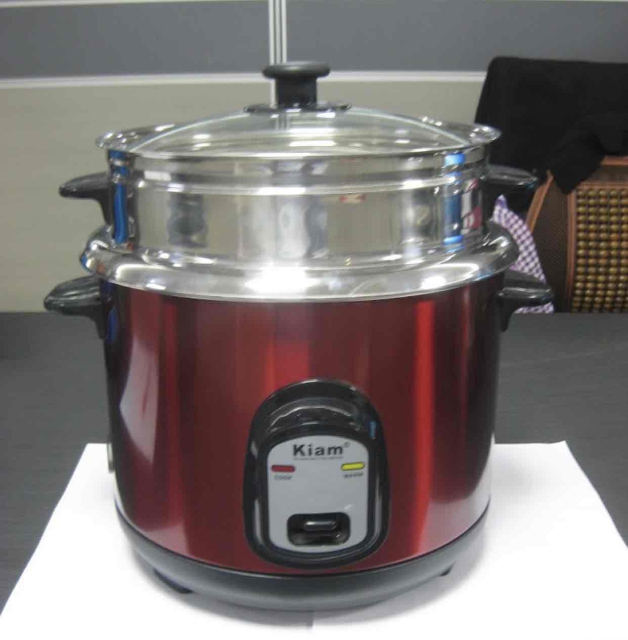 kiam stainless steel rice cooker