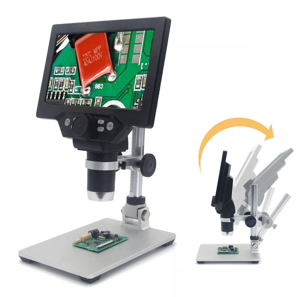 G1200 microscope 12MP 7-inch color screen 1-1200X