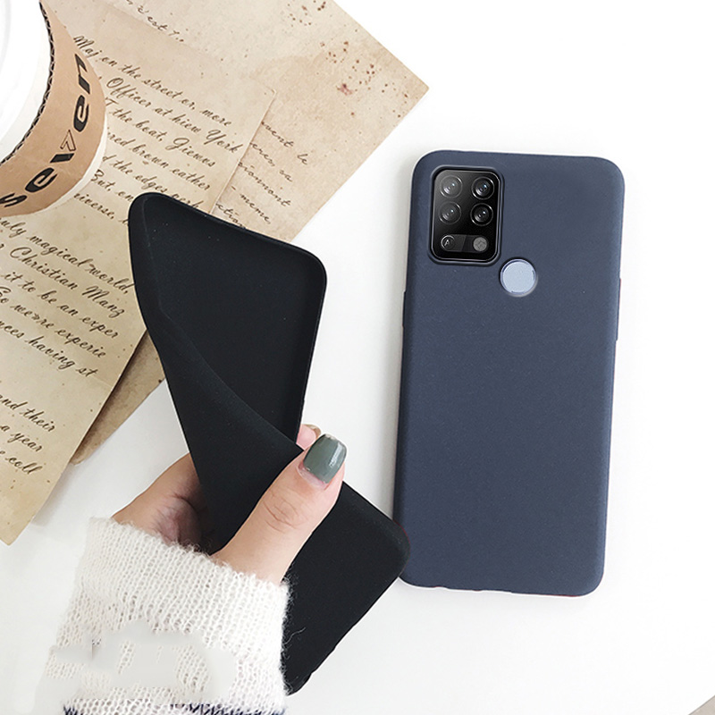 Tokifu For Tecno Pova LD7 Back Cover Matte Simple Solid Color Soft Silicone TPU Case. 