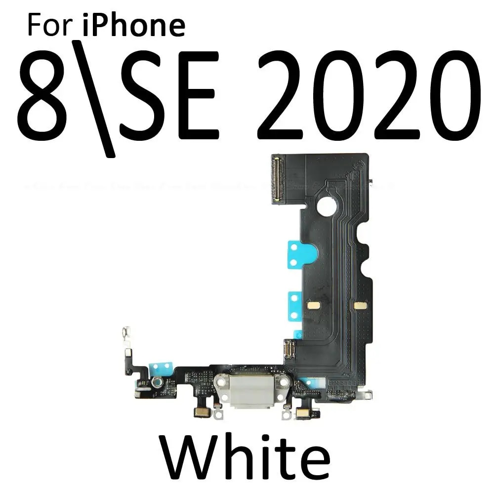 High Quality Charging Flex Cable For iPhone SE 2020 6 6S 7 8 Plus X XS Max USB Charger Port Dock Connector With Mic Flex Cable. 