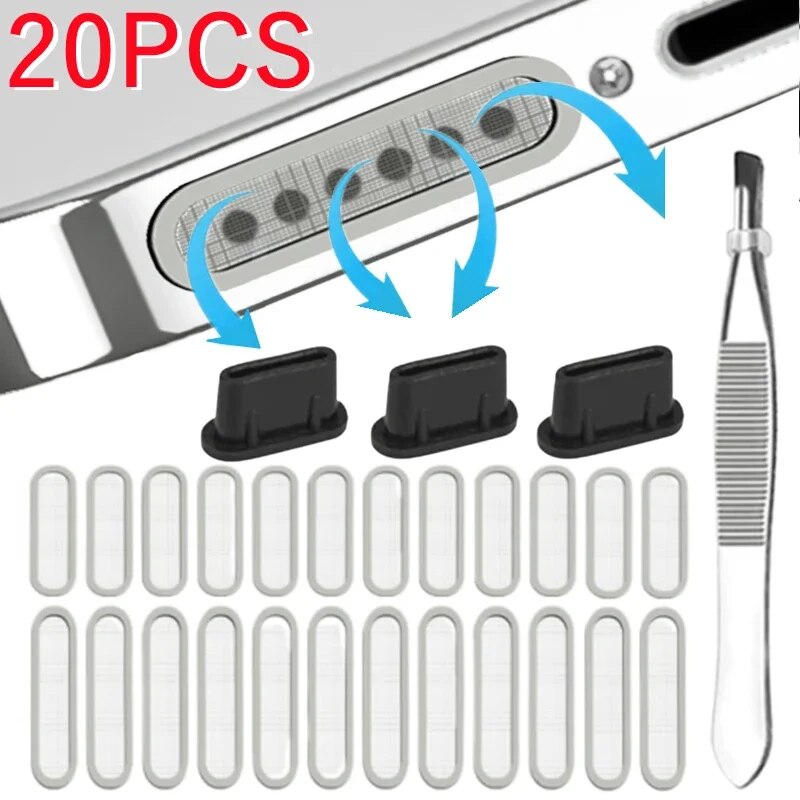 Universal Mobile Phone Dust Filter Speaker Protector Sticker Dustproof Net for iPhone ios Micro USB Type C Mesh Film Dust Plug