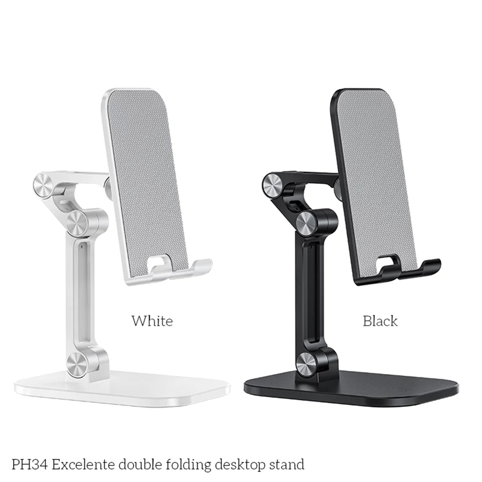 B-Land Desk Phone Holder, Angle Height Adjustable Cell Phone Stand, Universal Desktop Phone Stand Tablet Stand Compatible. 