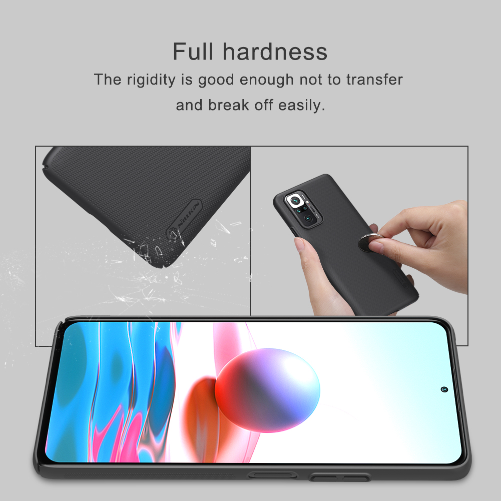 Nillkin Hard Case for Xiaomi Redmi Note 10 Pro / Redmi Note 10 Pro Max Phone Cases , Super Frosted Shield PC Back Cover for Xiaomi Redmi Note 10 Pro / Redmi Note 10 Pro Max. 