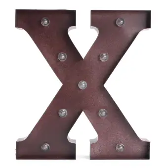12 Led Chocolate Light Diy Letter Alphabet X R W O S N P T Sign Marquee X 9 Lamp Buy Online At Best Prices In Bangladesh Daraz Com