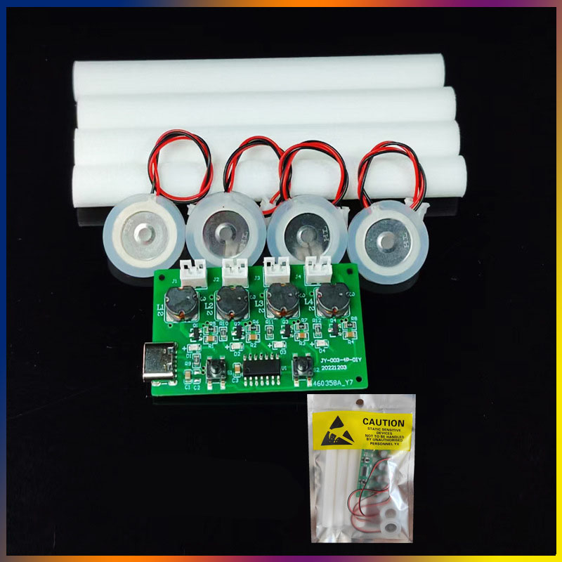 Four-spray Humidifier Module DIY Kits Humidifier Control Panel Atomizer Drive Board Type-C USB 4 Atomization Piece. 