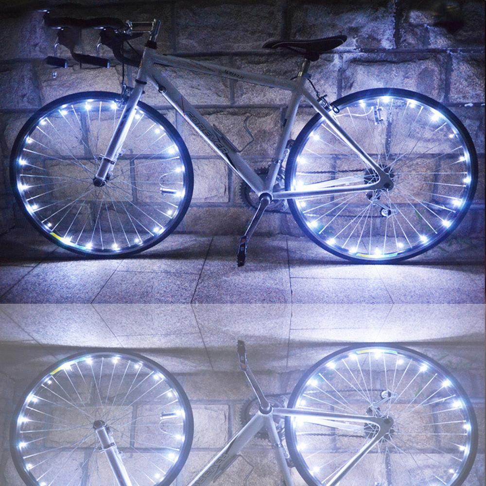 20 LED Bike Bicycle Cycling Rim Lights LED Wheel Spoke Light String Strip Lamp
