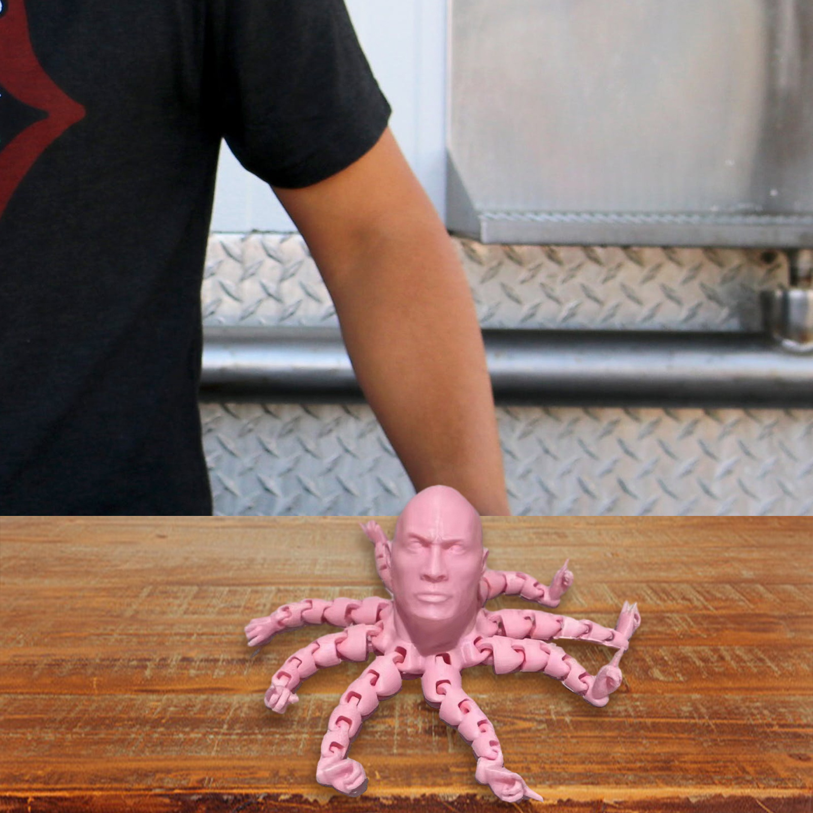 Harmless Toy Colorful 3d Printed Octopus Figurine with Moving Tentacles Fun Unique Birthday Gift Toy for 3d Printed Toy. 