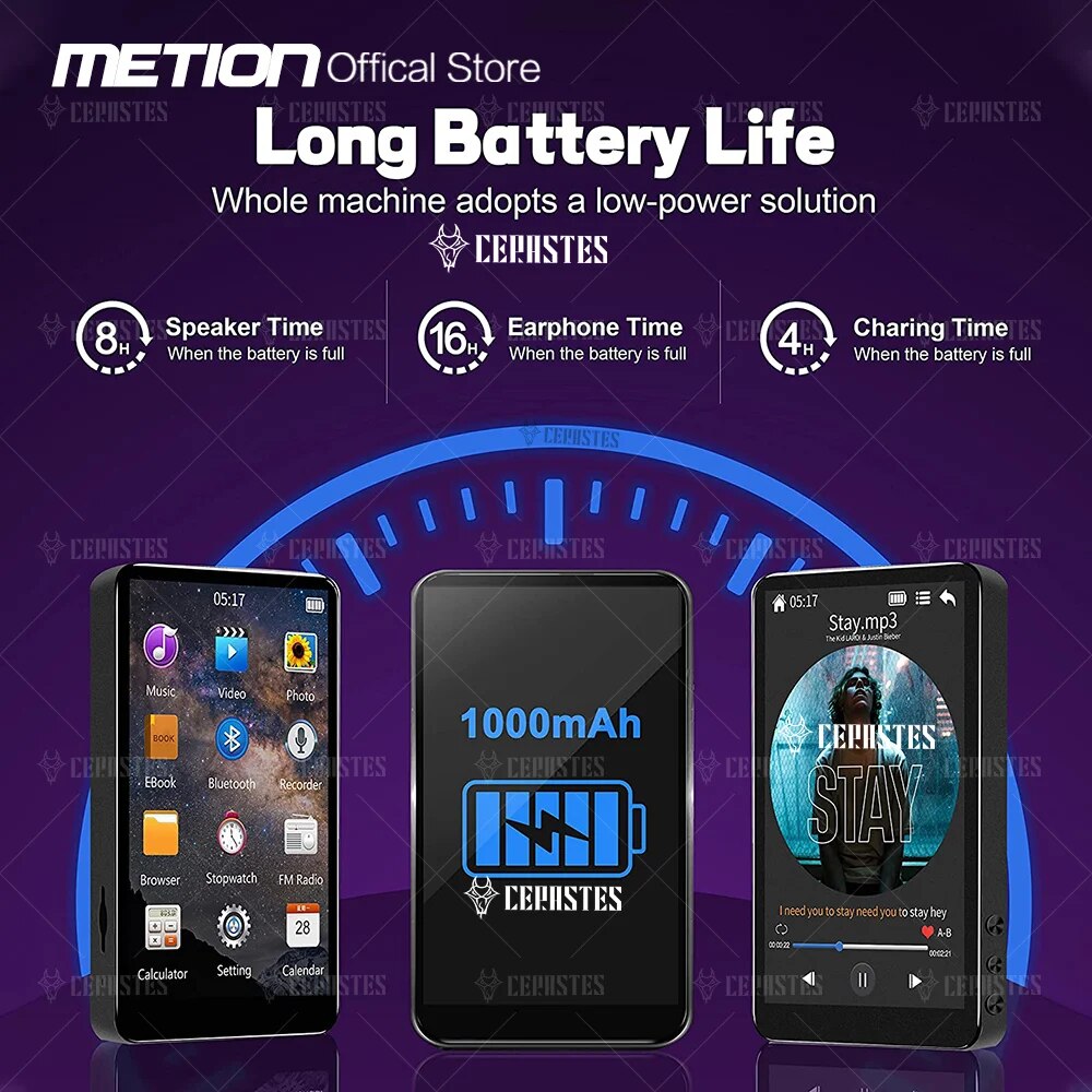 2024 NEW Bluetooth MP3 MP4 Player 4.0 Touch Full Screen Built-in16GB Music Player FM/ recorder/ Video Media player for students. 