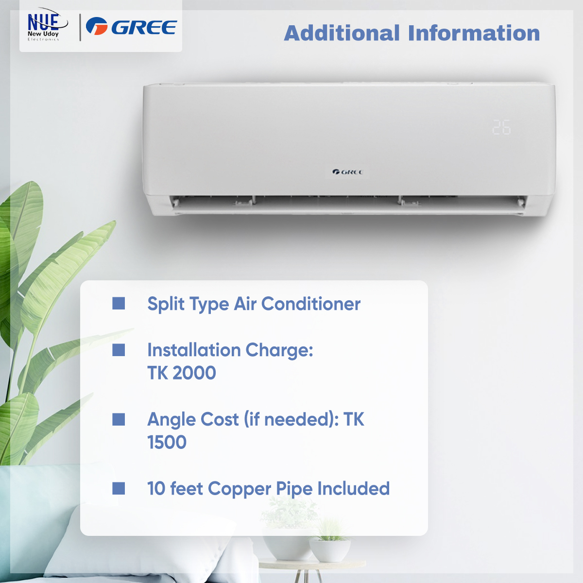 GREE Model: GS-18XPUV32/GS18XFV32  Inverter AC (Official Warranty) - 1.5 Ton. 