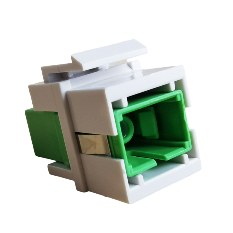 Sc-Sc Apc Fiber Optic Connector Keystone Sc Upc Optical Single-Mode Adapter Coupler Jack Slot For Network Plug. 
