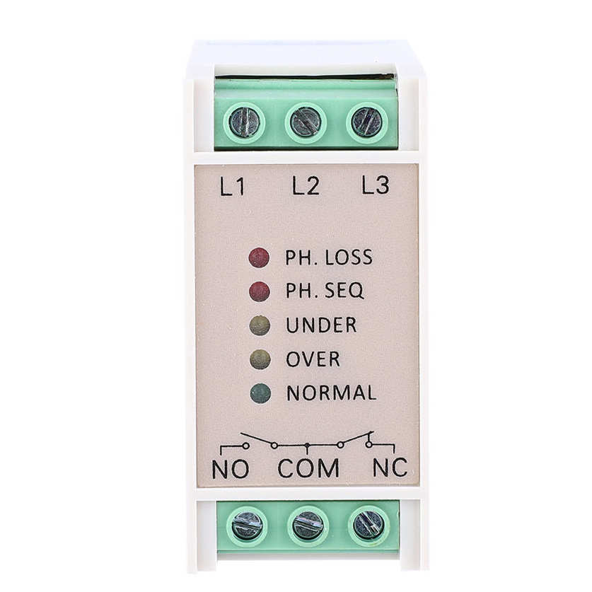 440VAC Over Under Voltage Failure Phase Sequence Protector 3Phase Power Supply. 