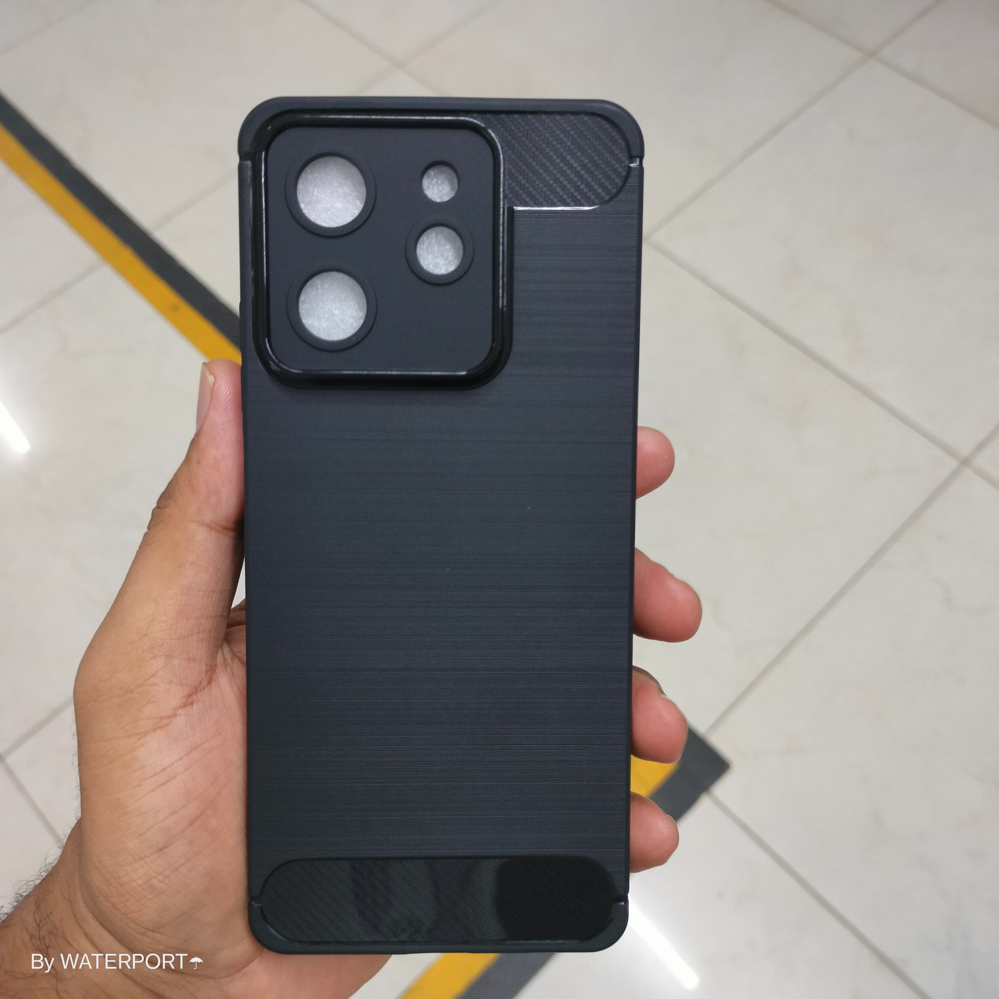 For Lava Benco S1 Pro Back Cover Soft Carbon Fiber Back Case. 
