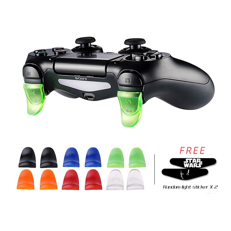DATA FROG 1 Pairs L2 R2 Buttons Trigger Extenders Gamepad Pad for PlayStation 4 PS4/PS4 Slim/Pro Game Controller Accessories. 