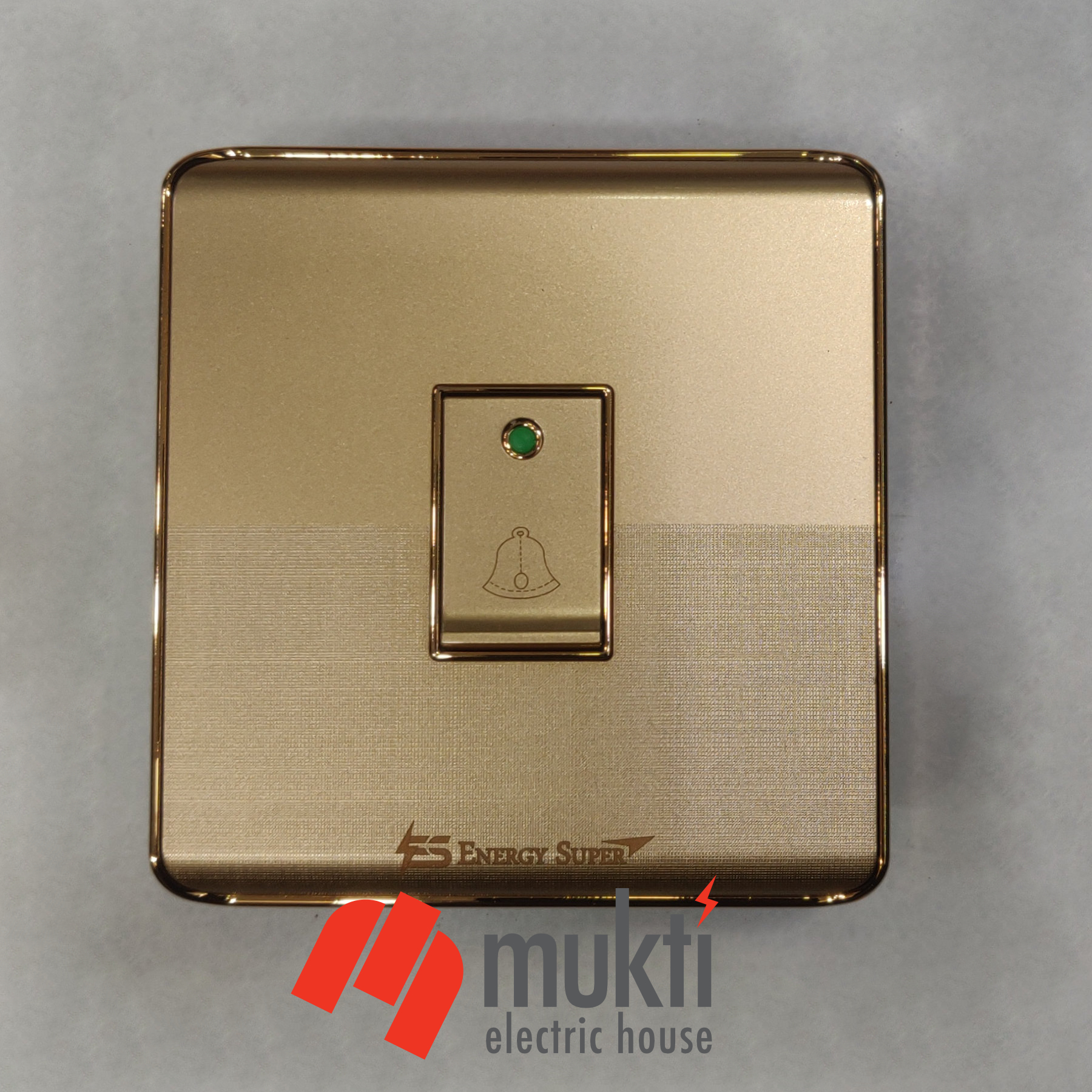 Energy Super Classic Gold Series Bell Push Calling Doorbell Switch Socket