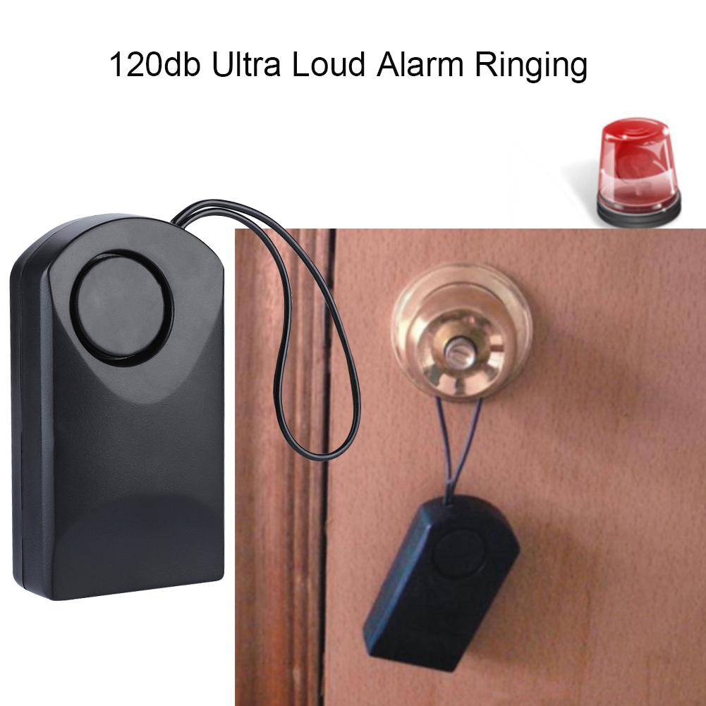 120db Wireless Touch Sensor Anti Theft Security Alarm Loud Door Knob Ringing. 