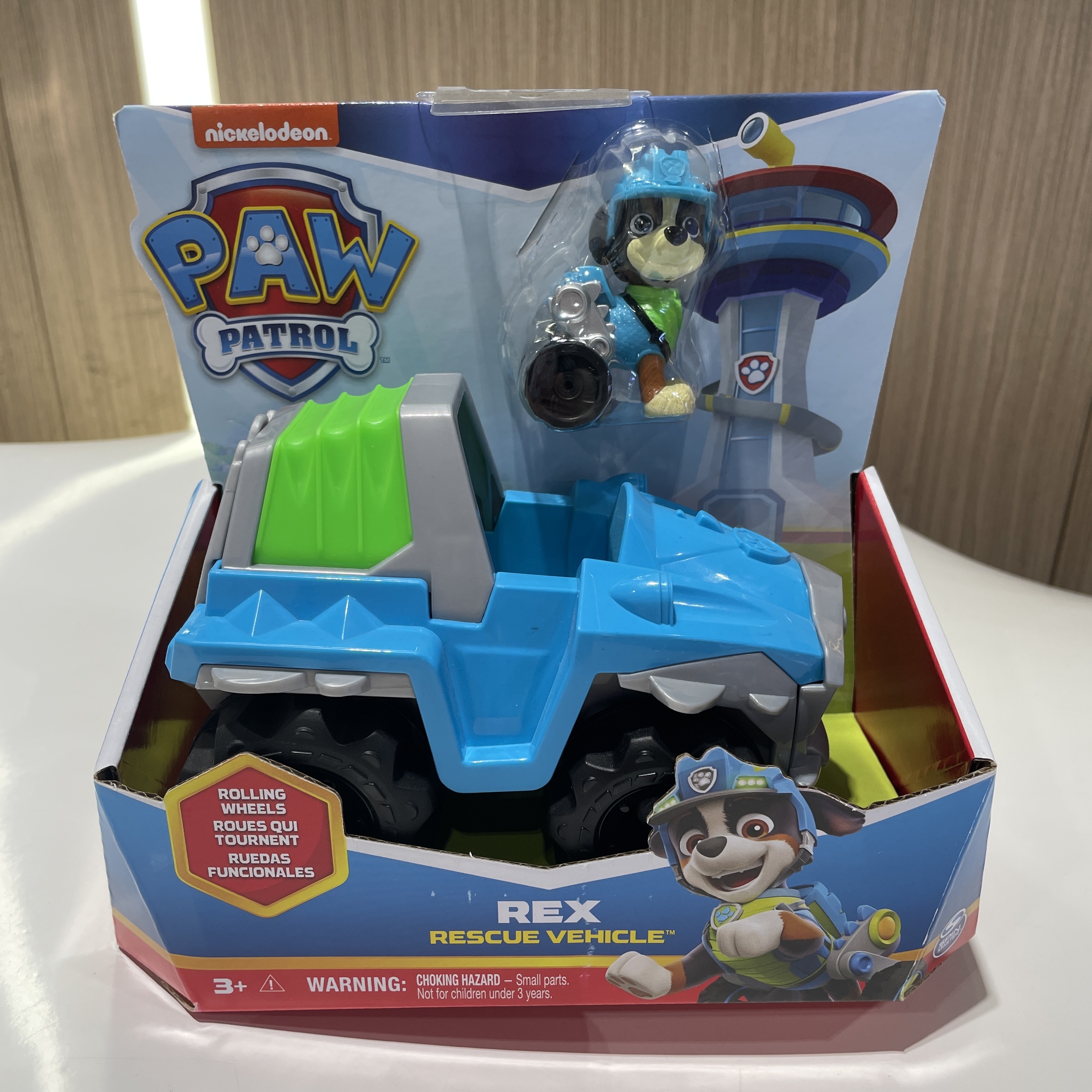 Happy Genuine Paw patrol Dino Rescue Rex Ryder Everest Rescue Vehicle with Collectible Action Figure Patrulla Canina Children TOY Gift