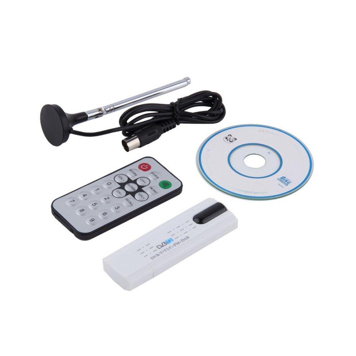 EF New USB 2.0 DVB-T2/T DVB-C TV Tuner Stick USB Dongle PC/Laptop for Windows 7/8