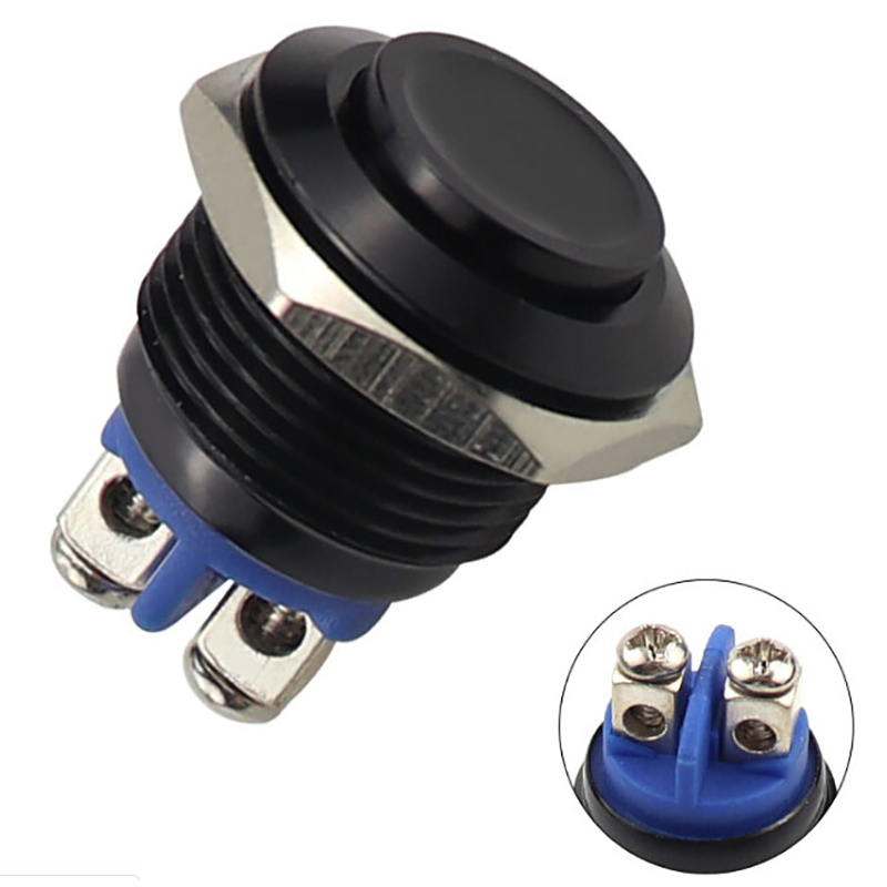 1Pc Momentary Push Button Switch 16mm Waterproof Mount Button Switch Encounter. 