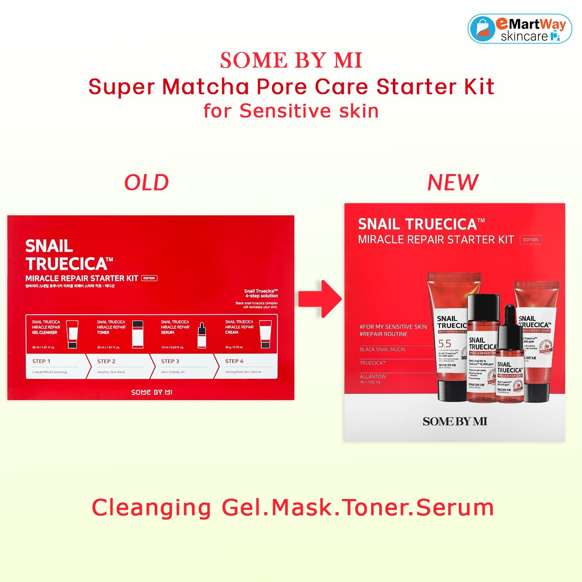 SOME BY MI SNAIL TRUECICA MIRACLE REPAIR STARTER KIT EDITION. 