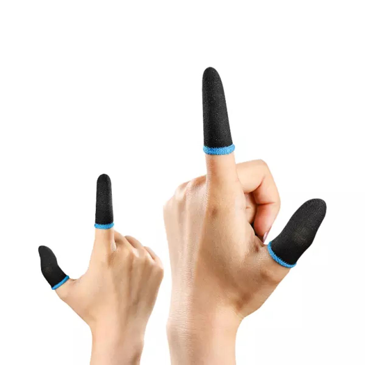 1 Pair(1packet) Breathable Mobile Finger Sleeves / Finger Sleeves / Press Trigger Game Controller Sweatproof Gloves for Mobile Gaming / Finger Sleeves