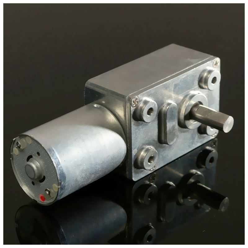 GW370 12V 6rpm Reversible High Worm Geared Motor Torque Turbo DC Motor 35A. 
