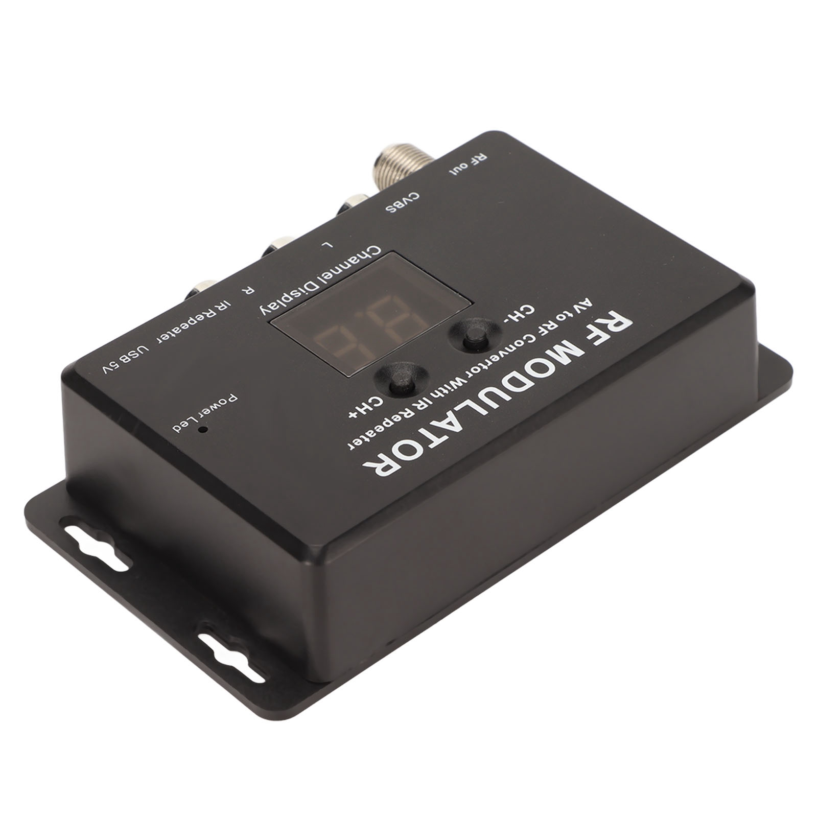 RF Modulator, AV To RF Convertor Wide Frequency Range PAL NTSC Professional for Set Top Box for DVD. 