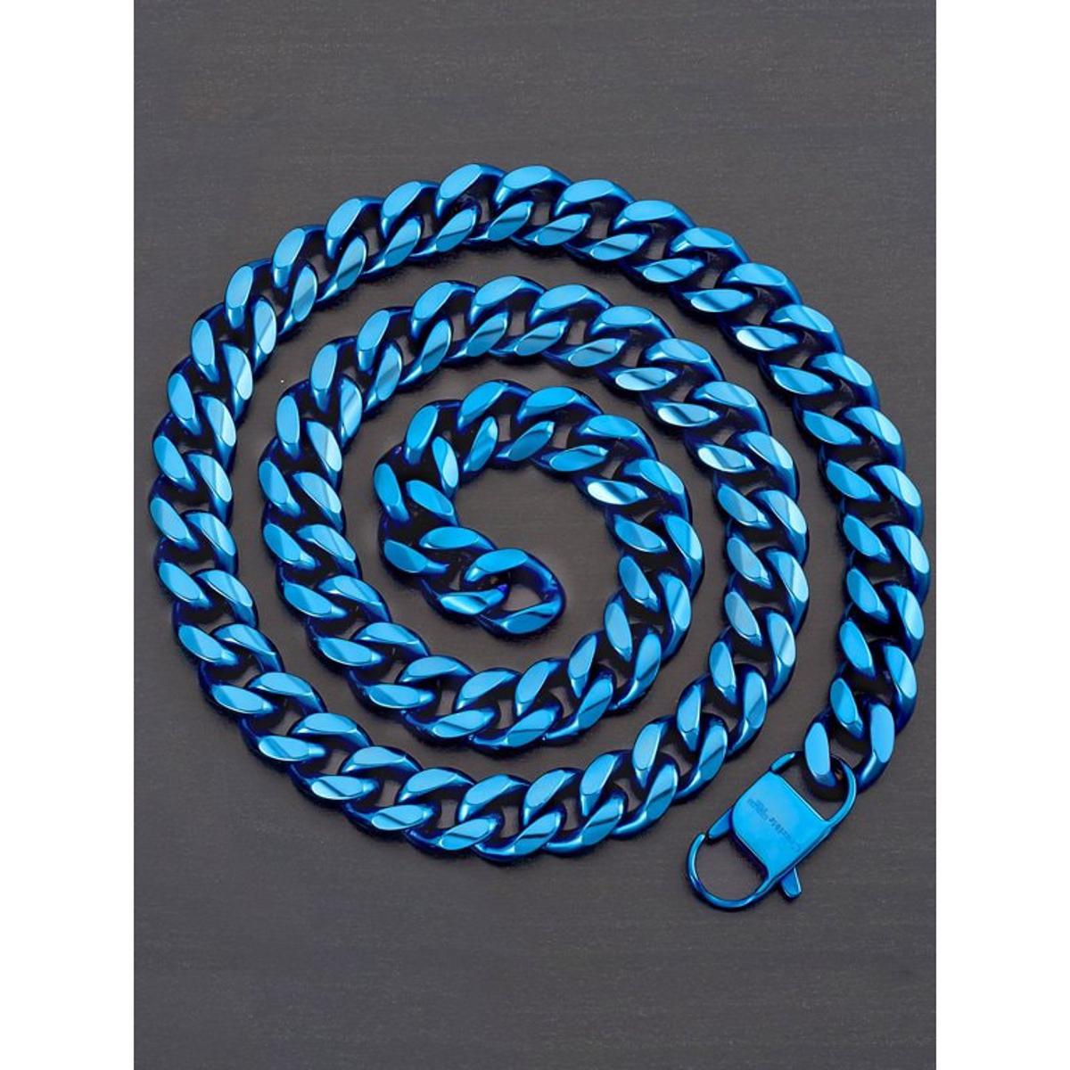 Blue Color Metal Chain for Men