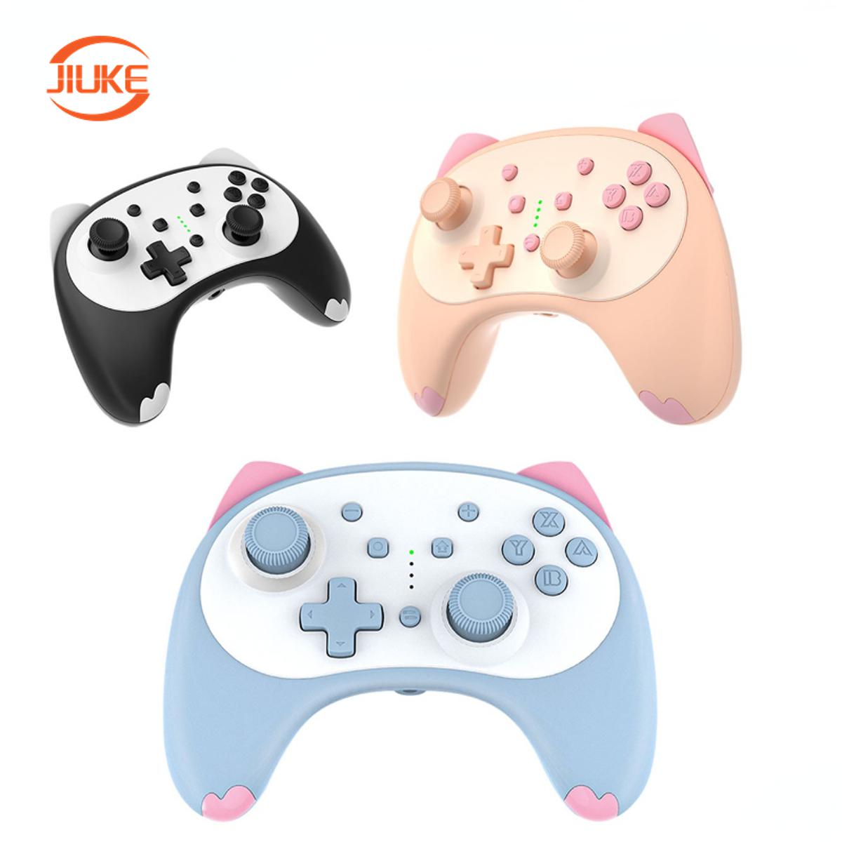 IINE Cartoon Kitten Wake Up Voice Wireless Controller Headset Support Compatible Nintendo Switch/Switch lite/Switch OLED