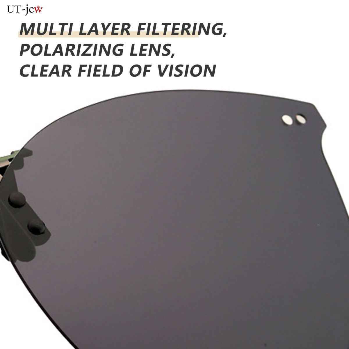 Clip On Sunglasses Rimless Clips Onto Nearsighted Glasses for Men Women Sunglasses Clips Comfortable to Wear Flip Up and Down Easy to Install. 