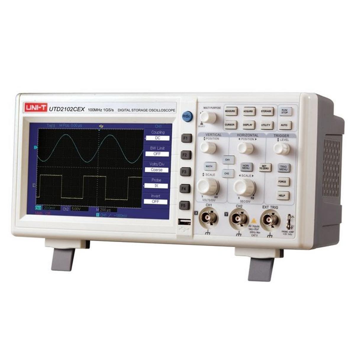 UNI-T 100MHz Digital Storage Oscilloscope Dual Channel UTD2102CEX - Kings Trading