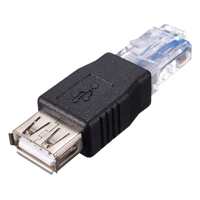 RJ45 Male to USB Female Ethernet Adapter Connector Plug Socket LAN Network Router C3R5. 