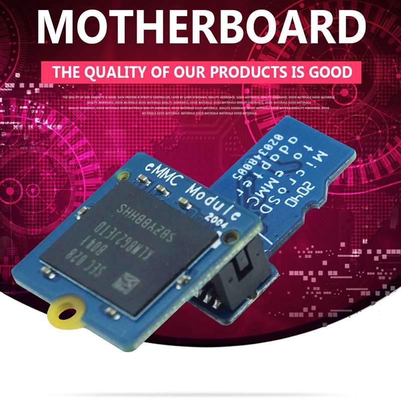 EMMC Module 16GB with Micro-SD Turn EMMC Adapter T2 for NanoPi/PC/RK3399 Development Board. 