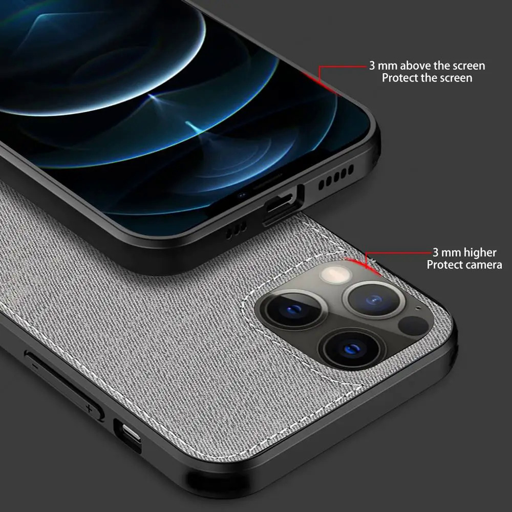 For iPhone 12 11 pro Max elk cloth phone case for iPhone XR 12 pro 11pro XS Max X shockproof Funda for iphone12 pro back cases. 