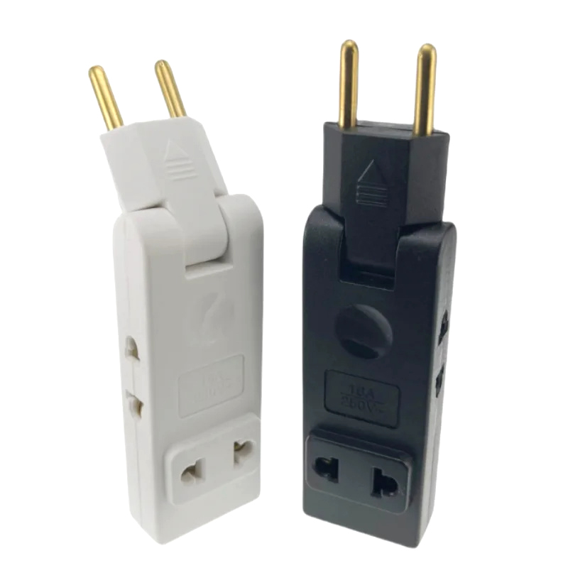 4 In 1 Wall Outlet Extension EU Electrical Socket 180 Degree Plug Adapter Travel Aadapter Portable Power Converter. 